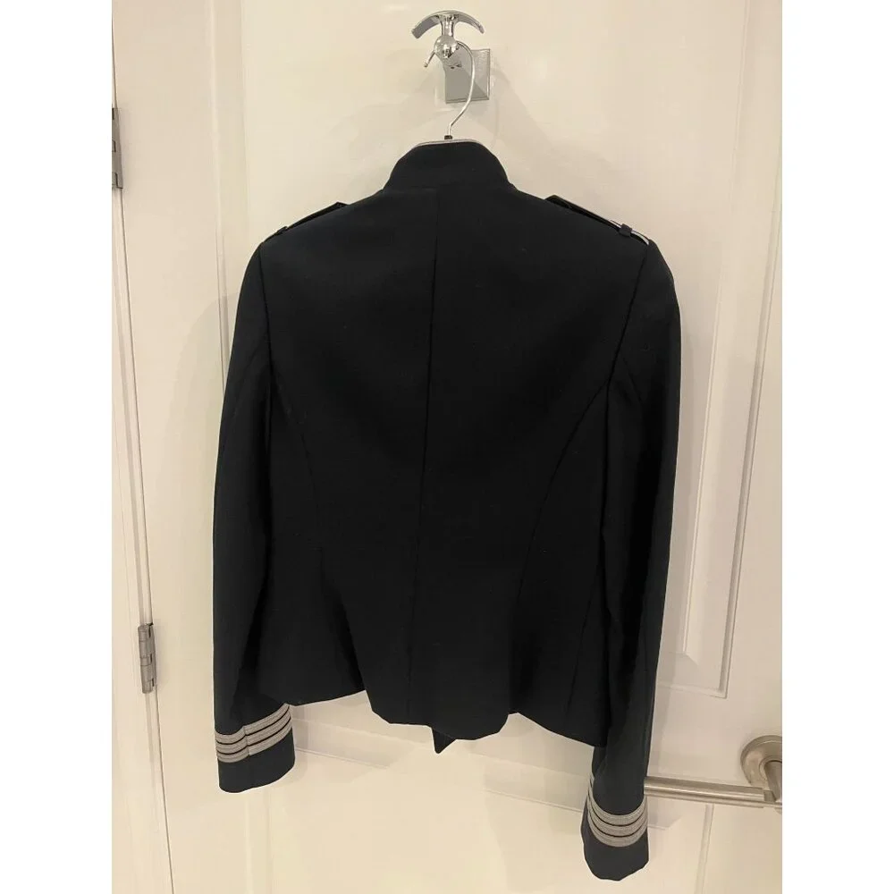 NWOT Lauren Ralph Lauren Jacket Black Military Double breast Sz 2 - Picture 15 of 16